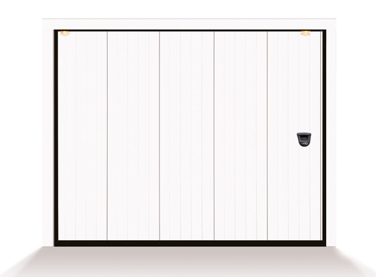 scorrevole alba 5 doghe liscio bianco ral 9010