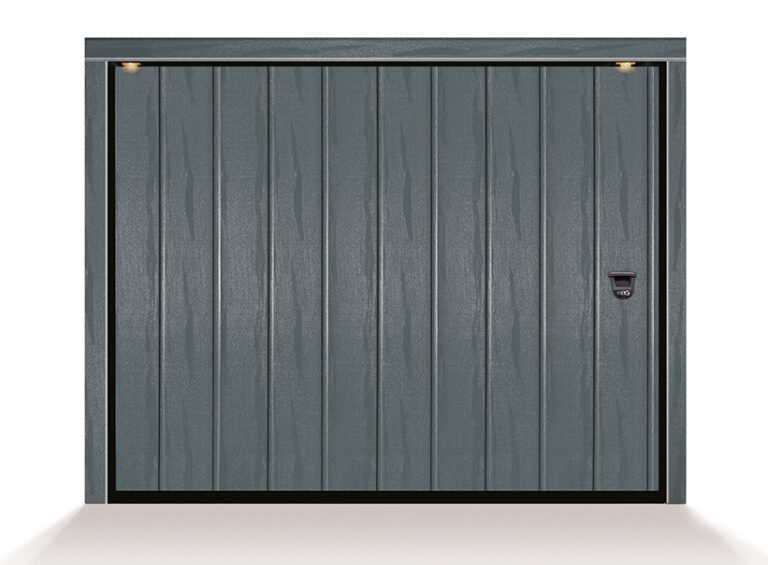 scorrevole bellagio 2 doghe goffrato legno grigio ral 7016