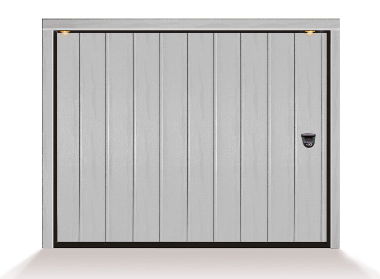 scorrevole bellagio 2 doghe goffrato legno grigio ral 9006