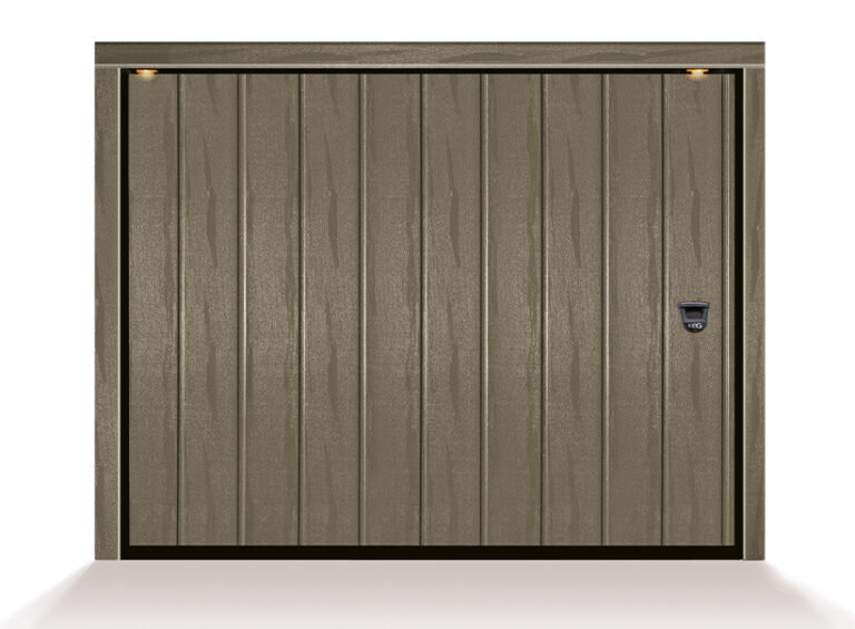 scorrevole bellagio 2 doghe goffrato legno marrone ral 8014