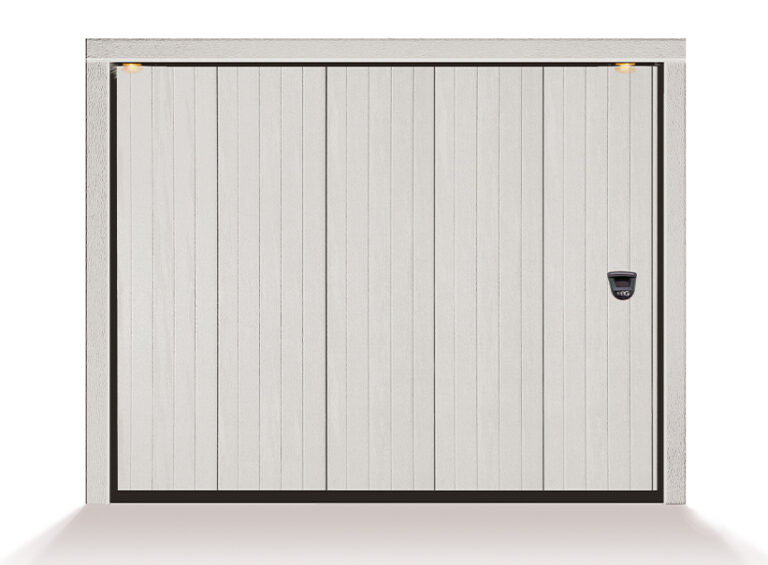 scorrevole sorrento 5 doghe goffrato legno bianco ral 9002